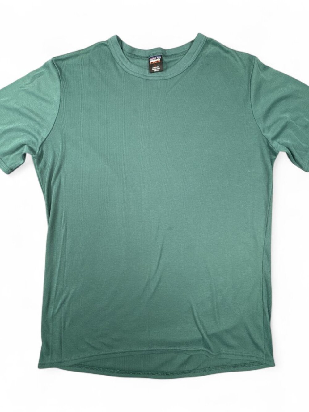 Patagonia Capilene Tee Vintage 90s Made USA Teal Sea Green Large